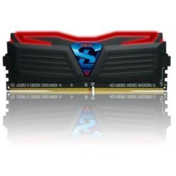 Geil GLR48GB2400C16DC, Módulo de memoria, 8 GB, 2 x 4 GB, DDR4, 2400 MHz, 288-pin DIMM, Negro, Rojo