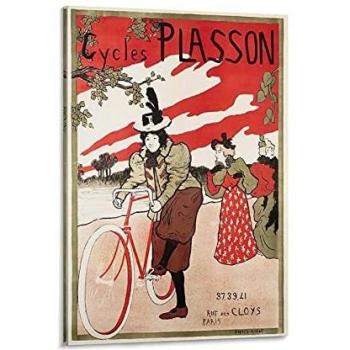 NMNMNM Cycles Plasson (mujeres), 1897 Ca. Póster decorativo en lienzo para pared, sala de estar, dormitorio, 20 x 30 cm