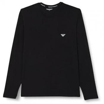 Emporio Armani Men's Black Long Sleeve Underwear T-Shirt Regular Fit Size S