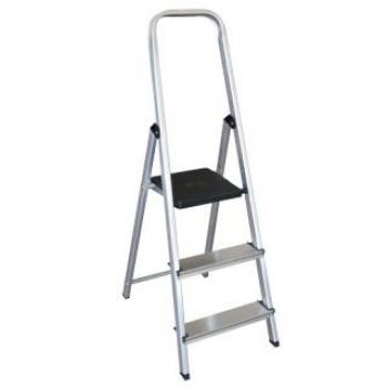 Escalera de 3 Peldaños Plegable EN131 - Taburete de Aluminio con 3 Escalones