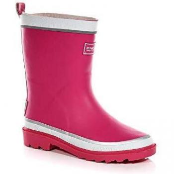Regatta Kids Waterproof Foxfire Reflective Wellies Jem White, Size: UK10