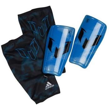 adidas Messi 10 Shinguard - Espinillera, color azul / negro / plata, talla L