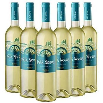 Pata Negra Sauvignon Blanc Vino Blanco D.O Rueda - Caja de 6 Botellas x 750 ml