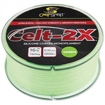 Carp Spirit Monofilamento Celt 2X Verde 0,285 mm 1400 m