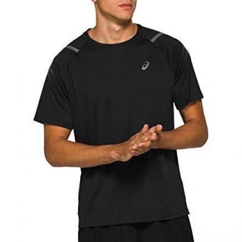 Asics Icon SS Top Camiseta, Hombre, Performance Black, S