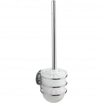 WENKO Turbo-Loc® Juego para el WC - fijar sin taladrar, Acero, 10 x 37.5 x 11.5 cm, Cromo