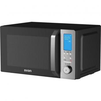 Microondas con Grill y Convección Svan SVMW270CVN 26L 900W Función Air Fryer Apertura Izquierda Acero Inoxidable Negro