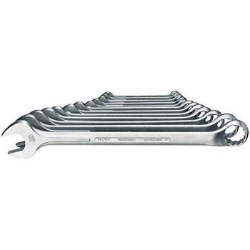 GEDORE Juego de llaves combinadas, 12 piezas, Ancho de llave 10-32 mm, Acodadas, De doce cantos, Perfil UD, Juego de llaves, 1 B-012