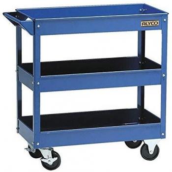Alyco - Carro para Herramientas de Taller Azul, Carga de hasta 100 kilos. 3 Bandejas 730 x 380 x 85 mm 15 Kg - 192725