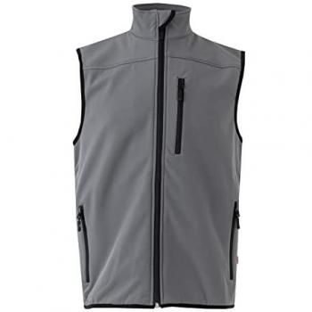 Chaleco Soft Shell Velilla 205905 Gris Talla S con Cierre de Cremallera Invertida