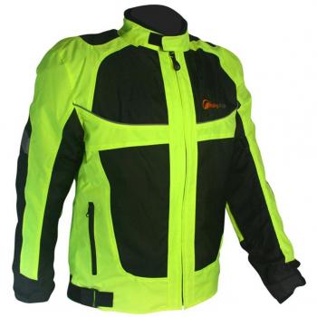 Maxquoia - Ropa de la Motocicleta Fluorescente Luminosa Trajes de Alta Visibilidad + Pantalón