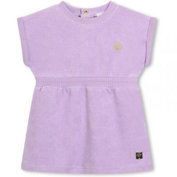 Carrement Beau - Vestido corto de bebé niña en tejido de rizo de manga corta Y30101