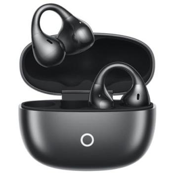 Auriculares Bluetooth Realme Buds Clip Inalámbricos con Micrófono, Diseño Titanio, Resistencia IP55 y 36 Horas de Batería, Color Negro