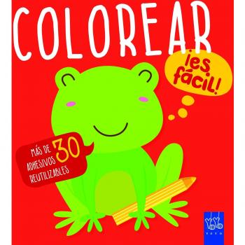 Colorear ¡es fácil! Rana: Con adhesivos - Yoyo