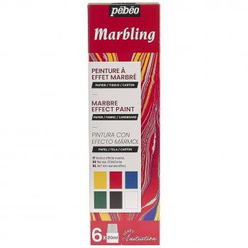 Pebeo Marbling Initiation Set of 6 x 20 ml