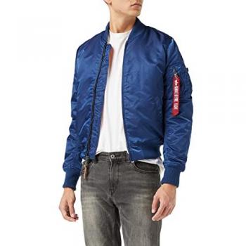 Alpha Industries Men's MA-1 VF 59 Ocean Blue Bomber Jacket, Small