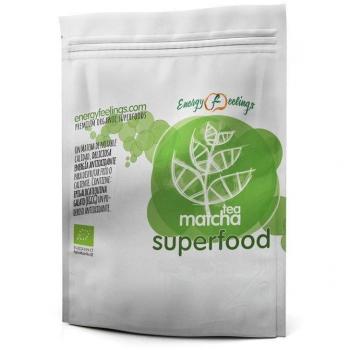 Energy Feelings Té Verde Matcha Ecológico en Polvo 100g, Doypack, Vegano, Sin Gluten, Código 05095, EAN 8436565921825