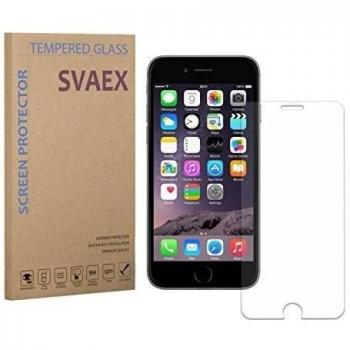 SVAEX iPhone 7 Plus Premium Protector de pantalla de vidrio templado - vidrio de dureza 9H - grosor de 0.3mm - transparencia de alta definición - bordes redondeados 2.5D - antigolpes - recubrimiento oleofóbico - tacto delicado - vidrio de alta calidad -