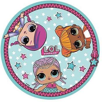 Cerdá 8427934274765 Toalla Redonda LOL, Multicolor, 130 X 130 CM, 4