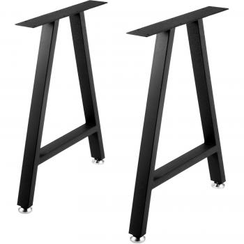 Vevor Heavy Duty A-Shaped Metal Table Legs 28 x 17.7 inches, Set of 2, with Polyurethane Coating and Floor Protectors