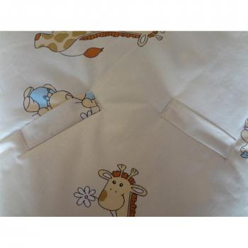 BlueberryShop manta de algodón para envolver al bebé en el coche, Saco de dormir para bebés recién nacidos, Para bebés de 0-3 meses, Baby Shower, 78 x 78 cm, Crema Jirafa