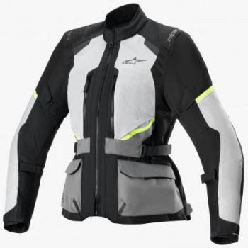 Chaqueta textil impermeable para mujer Alpinestars Stella Andes Air Drystar Gris Hielo-Gris Oscuro-Negro