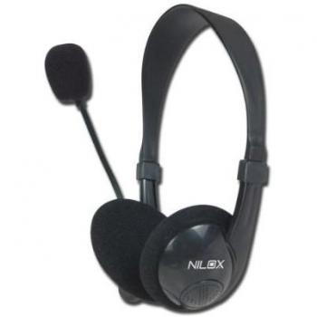 Nilox 10NXCM0000003 HM1 - Auriculares de diadema abiertos, negro