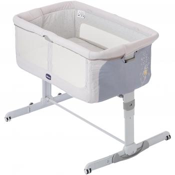 Chicco Next2Me Dream - Cuna de colecho con anclaje a cama, balancín y 11 alturas, color gris