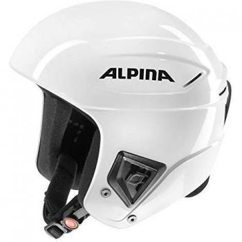 ALPINA Casco de esquí Downhill Comp Racing de Casco, Blanco