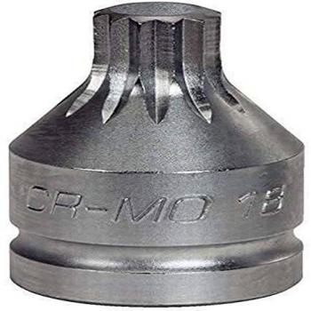 KS Tools 515.0012 Llave de vaso de impacto XZN con orificio M16, 3/4