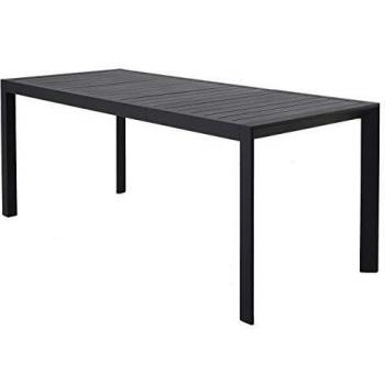 Chicreat - Mesa extensible de aluminio para jardín, 127-180 x 77 x 71,5 cm