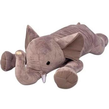 vidaXL Elefante de Peluche Gigante XXL 120 cm Verde Animal Grande de Juguete