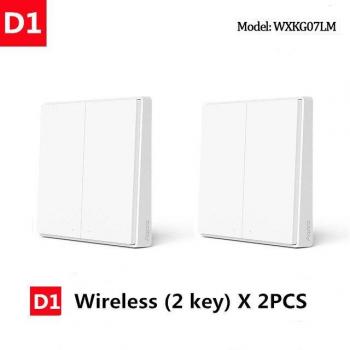 Interruptor Inteligente de Luz Aqara D1 con Control Remoto, Tecnología ZigBee y Wifi, Compatible con Gateway 3 Hub, HomeKit y Mi Home