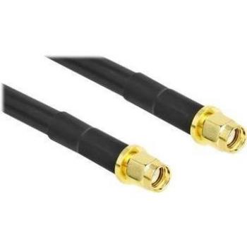 Cable de Antena DeLOCK RP-SMA a RP-SMA 2,0m Koaxial Negro (0.60 dB)