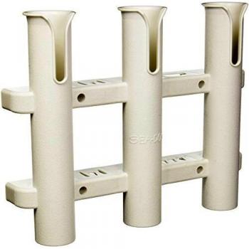 Sea-Dog Three Pole Fishing Rod Storage Rack - White