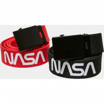 Mister Tee NASA Kids Belt Set 2-Pack - Black/Red, Unisex