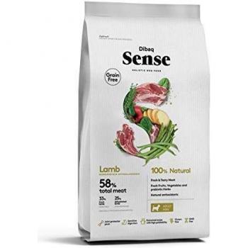 Dibaq Sense Grain Free Cordero Mini. 2 Kg. Alimento 100% Natural para perros de razas pequeñas.