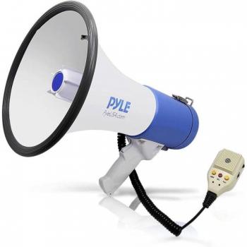 PYLE PMP59IR 50-Watt Megaphone Bullhorn with Record, Siren & Talk Modes