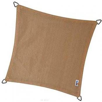 Toldo Vela Cuadrado Coolfit Color Crema Porcelana 3.6 x 3.6 m Blanco
