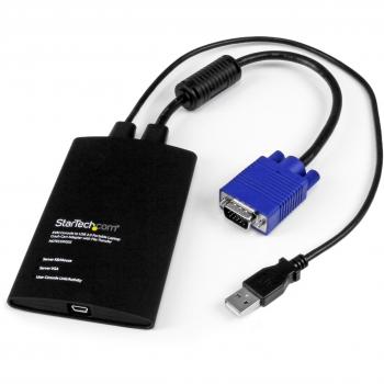 StarTech.com Adaptador USB de Crash Cart - Vídeo y Transferencia de archivos - Adaptador de Crash Cart para Ordenador Portátil - Adaptador KVM de Crash Cart para Sala de Servidores