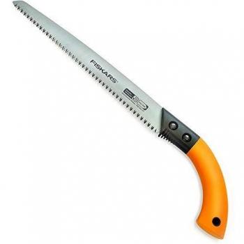 Fiskars Sierra para madera verde, Funda incluida, Cuchilla: 33 cm, Negro/Naranja, SW84, 1001620