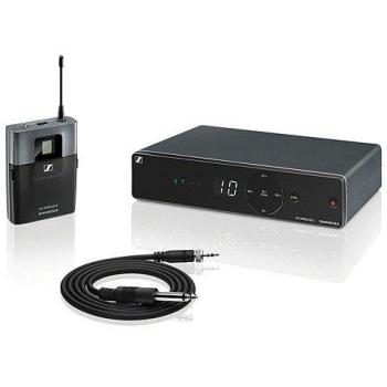 Sistema inalámbrico Sennheiser XSW 1-CI1-E para guitarra y instrumentos eléctricos UHF (821-832/863-865 MHz) con micrófono tipo arnés