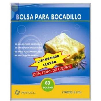 Bolsas para Bocadillos Paquete de 60 Unidades - Conservación de Alimentos