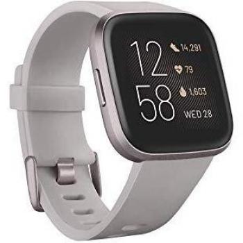 Fitbit Versa 2, Smartwatch con control por voz, puntuación del sueño y música, batería de +4 días