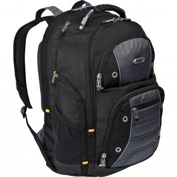 Targus Drifter Mochila para portátil, compartimento acolchado para portátil de 15,6, mochila de día resistente al agua, mochila grande de 32L - Negro/Gris, TSB238EU