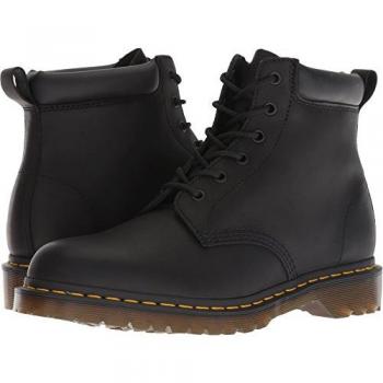 Dr. Martens 939 Ben Black Greasy Leather Lace-Up Boots - Size EU 36