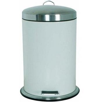 MSV Poubelle Blanche 5l, INOX Polypropylène, Blanco, 2 cm