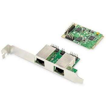Tarjeta de Red Digitus Dual Gigabit Ethernet Mini PCI Express