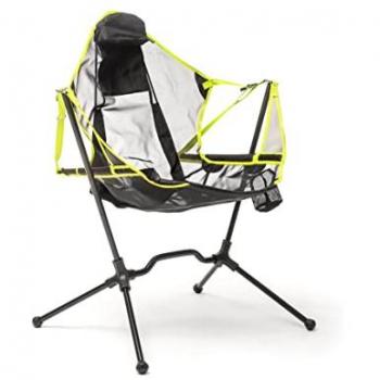 Silla Plegable de Camping Kamprock con Función de Balanceo, Resistente y Portátil, Incluye Bolsa de Transporte