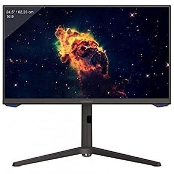 Monitor Gaming LC-Power 24.5 IPS Full HD 1920x1080 144Hz 1ms Negro con USB-C y Pivotante
